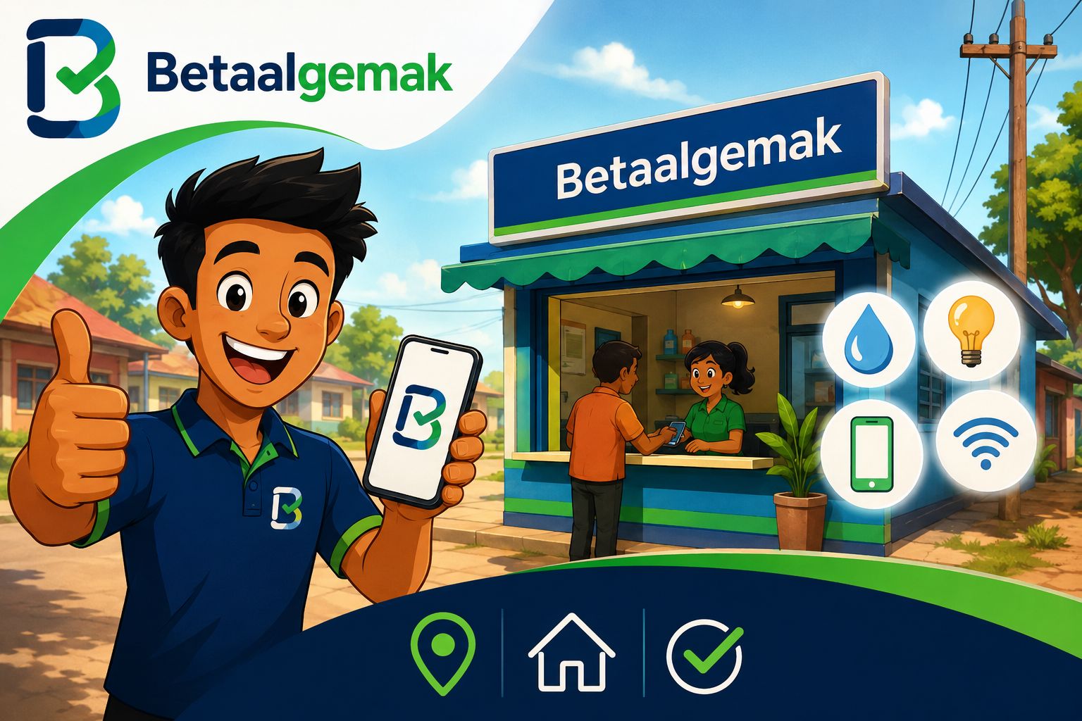 Betaalgemak — betaal eenvoudig dichtbij huis